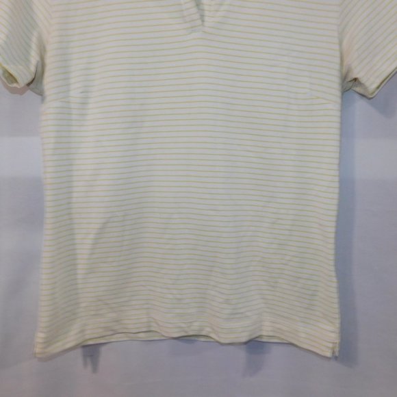 NIKE Golf Dry Fit Womens M White Yellow Polo  Shirt - Picture 4 of 11
